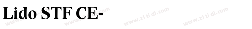Lido STF CE字体转换